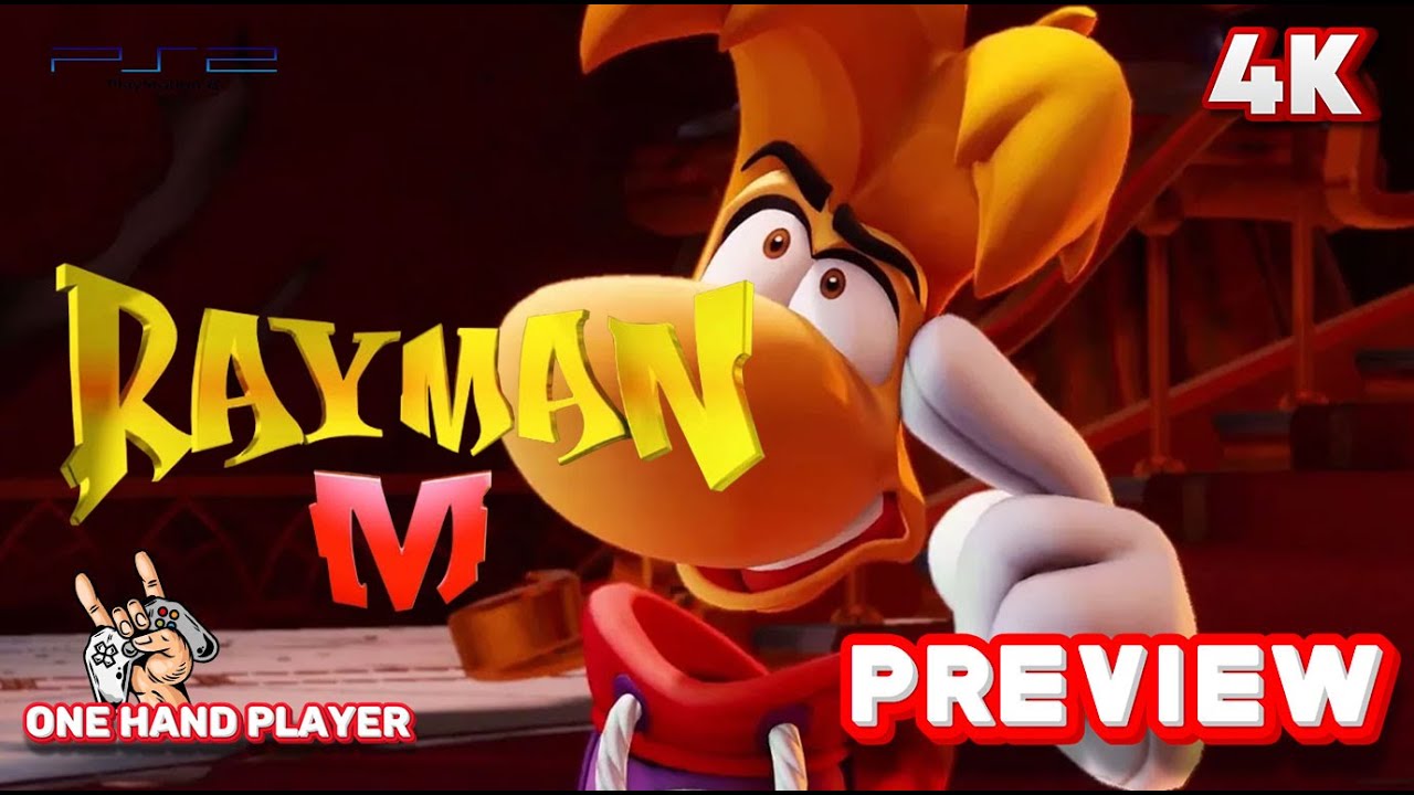 Rayman Arena PS2 Gameplay (4K 60FPS) First 10 Minutes Preview One Hand Player