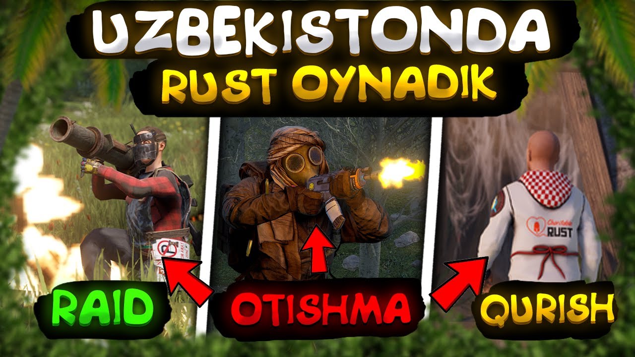 🌴 #RUST O'ZBEKCHA LETSPLAY | OLG'A O'ZBEKLAR  | STAYLz #4