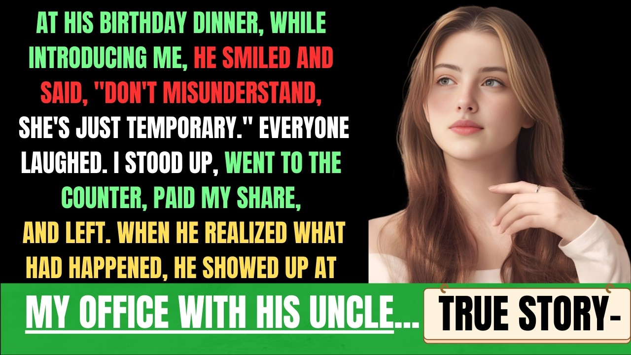 At His Birthday Dinner, While Introducing Me, He Smiled And Said, “Don’t Misunderstand, She’s Just..