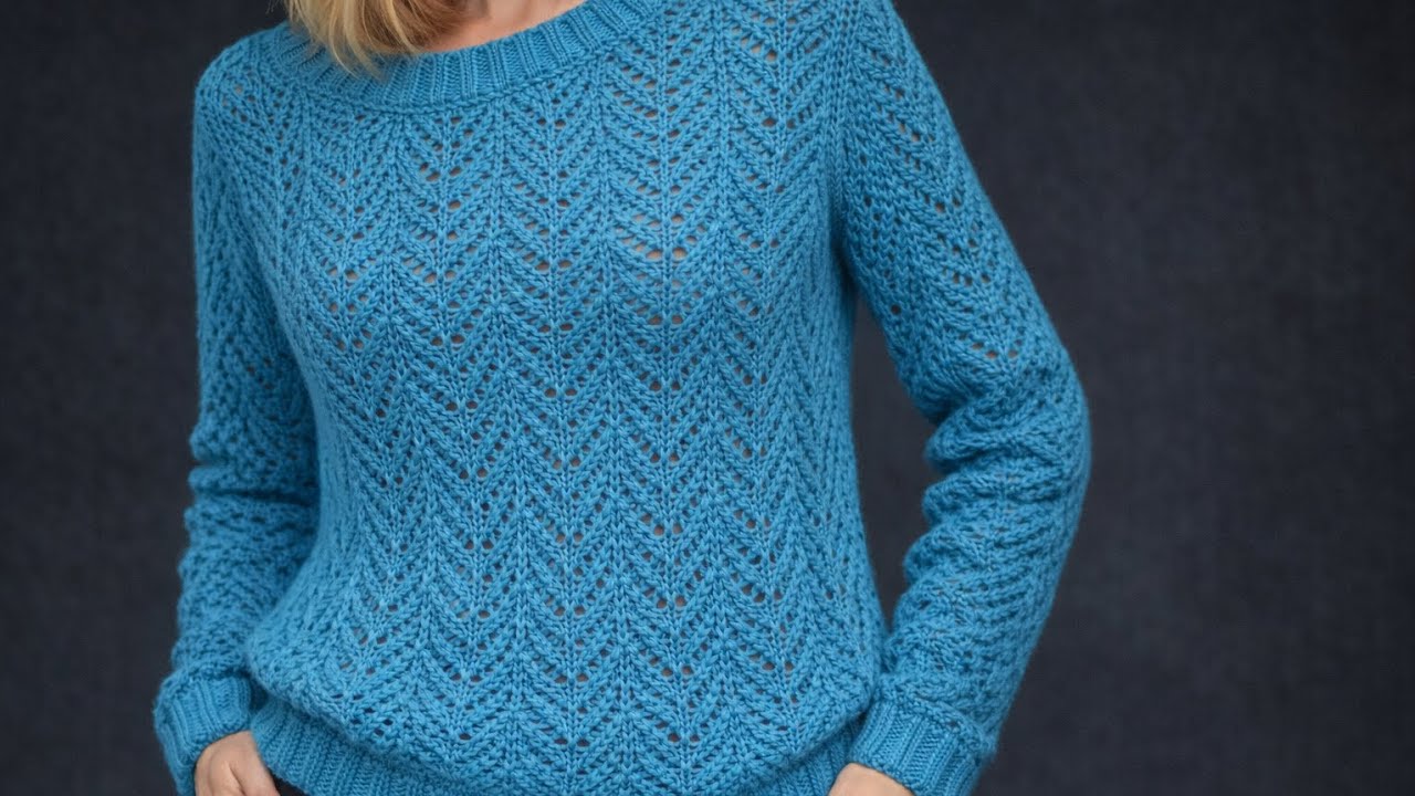 Візерунок неімовірної краси. Майсер клас. Beautiful Wave Lace Sweater .