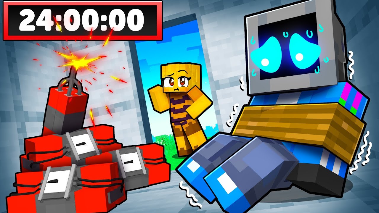 My Friends have 24 Hours to Find Me in Minecraft!