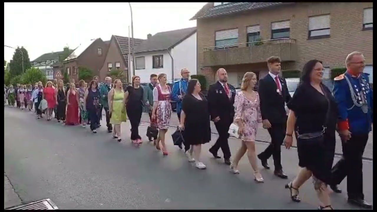 Schützenfest am 26.06 2023 in Rosellerheide-Neuenbaum. Der Montagabend Umzug