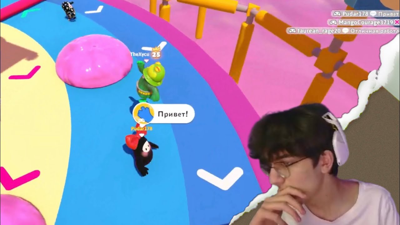 ХУСИ ИГРАЕТ В FALL GUYS