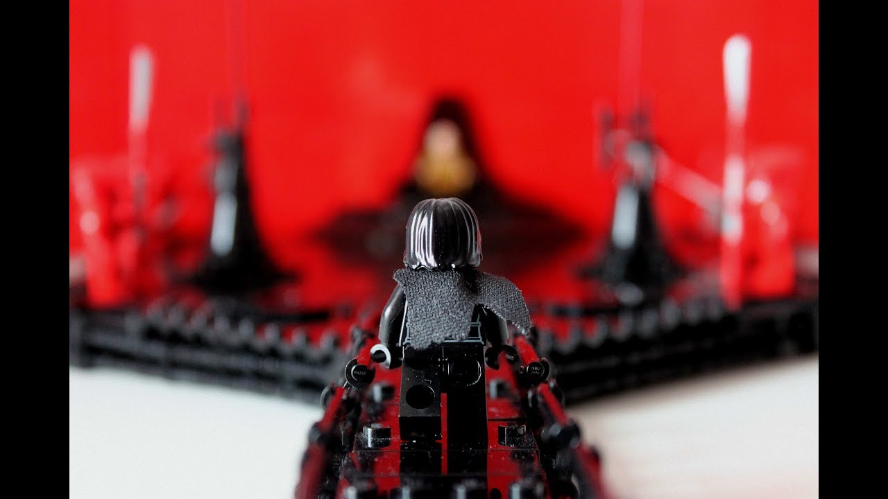 Kylo Ren and Rey vs Praetorian guards LEGO Star Wars MOC The Last Jedi Snokes Throne Room MOC