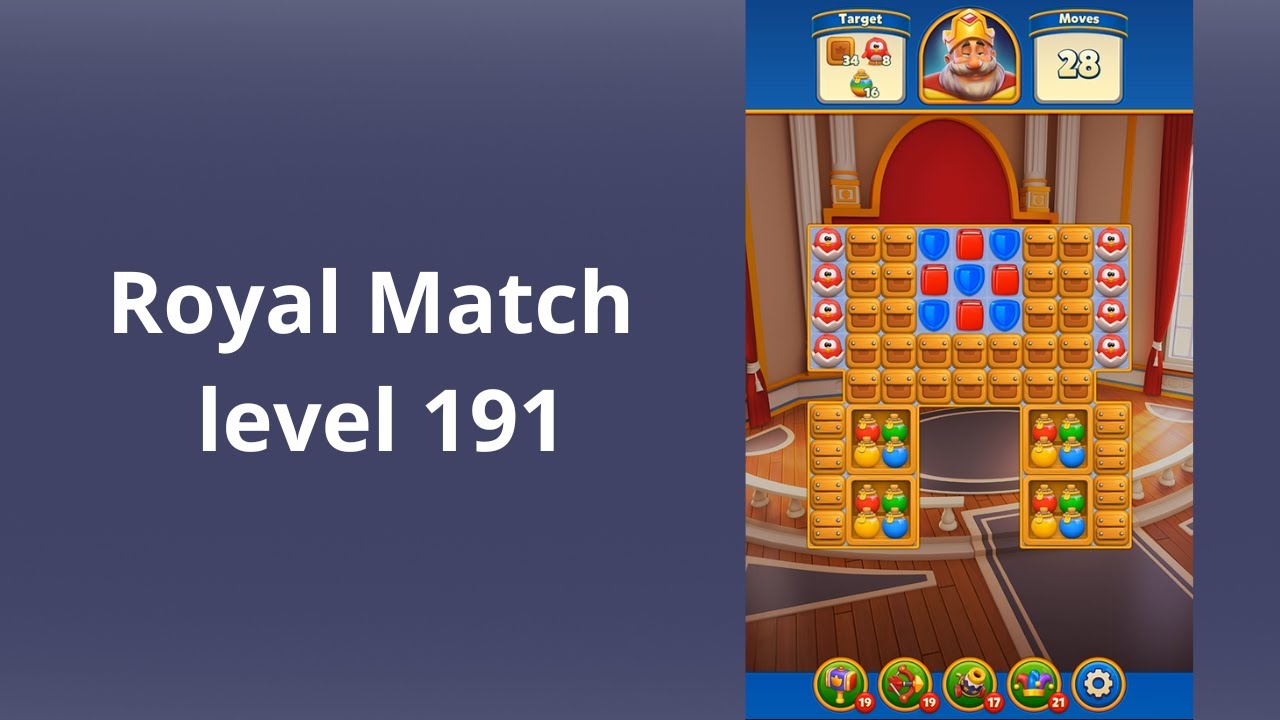 Royal Match Level 191 -  NO BOOSTERS