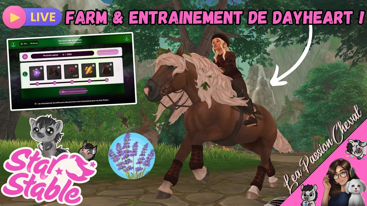 🔴Live : Farm & Entrainement de DayHeart🐎✨(Serveur 3 : Lavender Fields🪻) | SSO