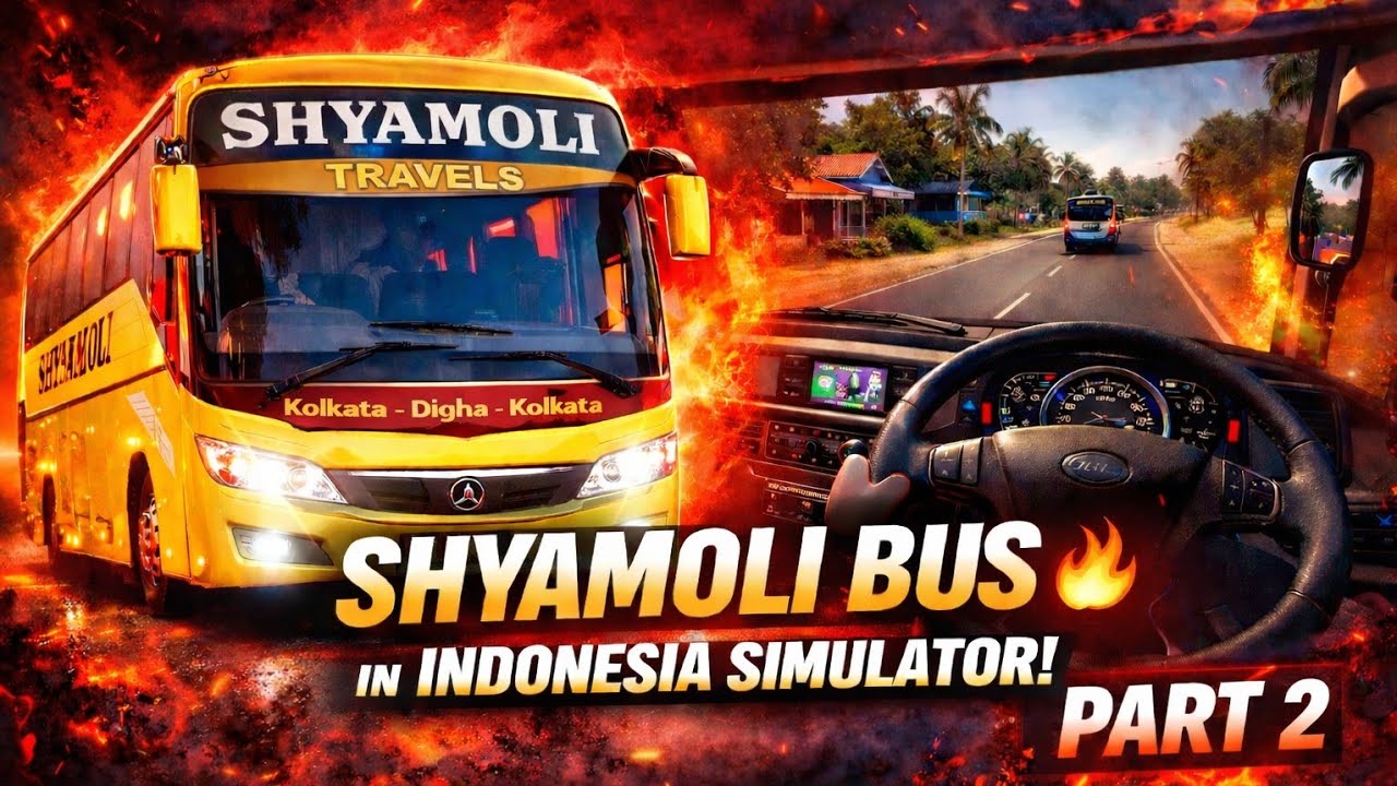 Kolkata to Digha with Shyamoli Bus 🚍🔥 | Indonesia Bus Simulator Part 2