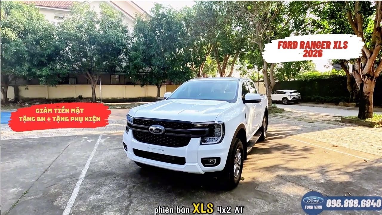 [HOT CARS] Ford Ranger XLS 2026 Trắng | Giá tốt – Giao xe nhanh – Ưu đãi hấp dẫn