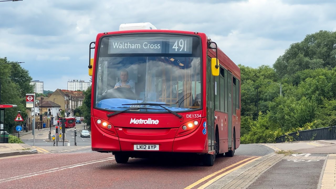 Arriva and Metroline buses at Enfield Island Village 24th June 2022