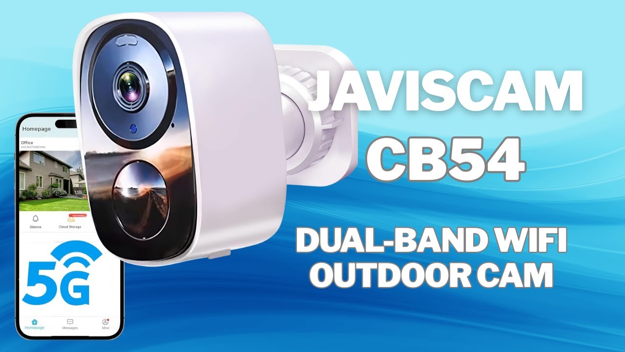 Javiscam CB54 Outdoor Security Camera | Easy Setup, 2K UHD, Stylish Design & Powerful Protection