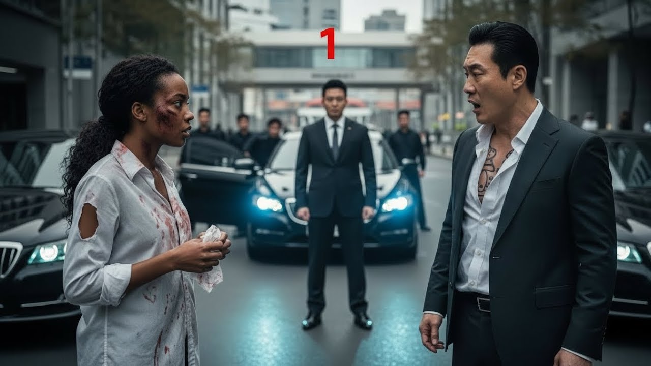 PART 1: The Korean Mafia Boss Ordered His Convoy to Stop for a Bullied Black Woman… One Look at Her