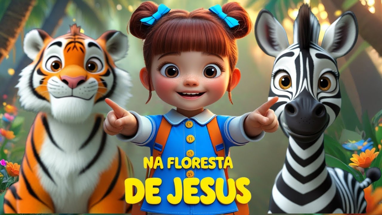 Animais da floresta Cantando para Jesus | Música Infantil Gospel