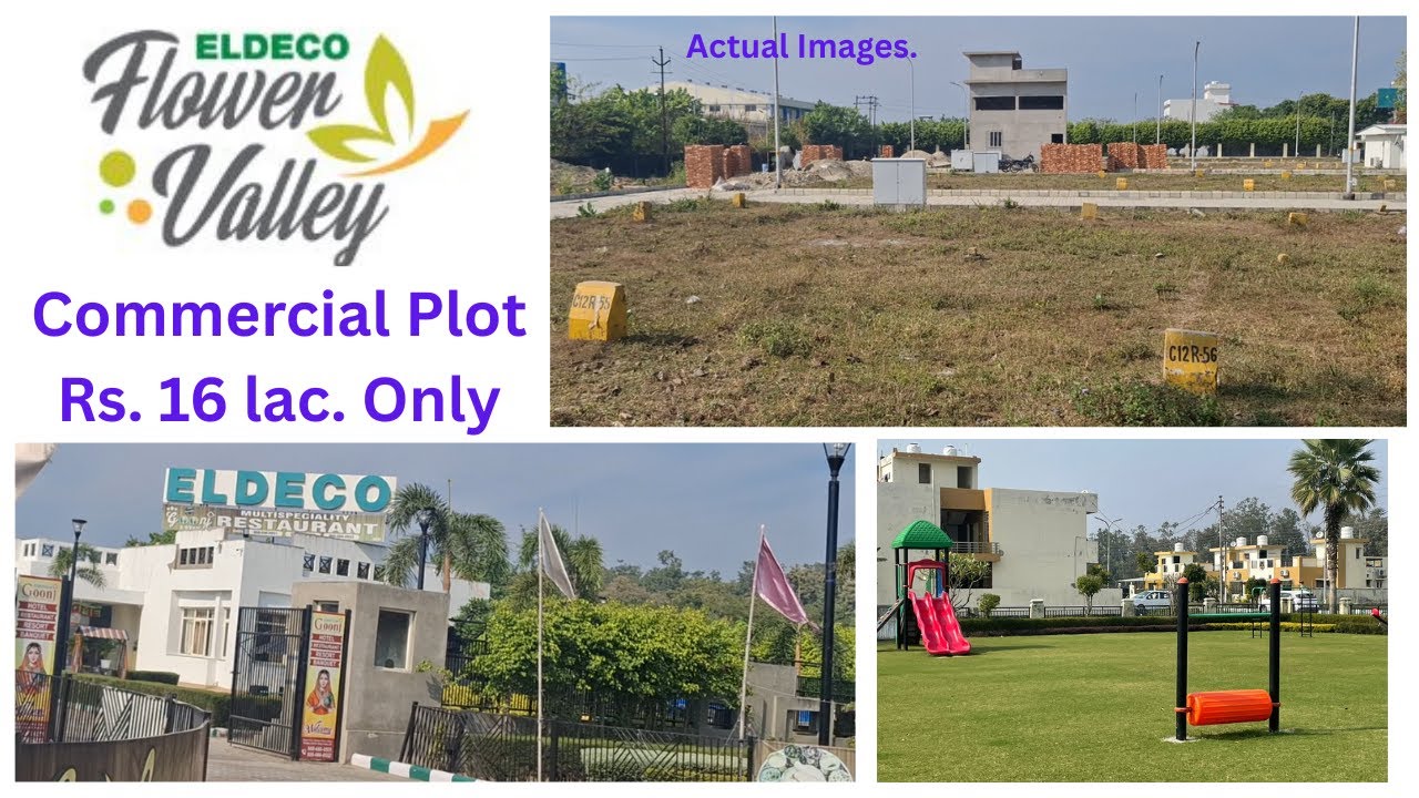 Eldeco flower valley complete live commercial plot Walkthrough.