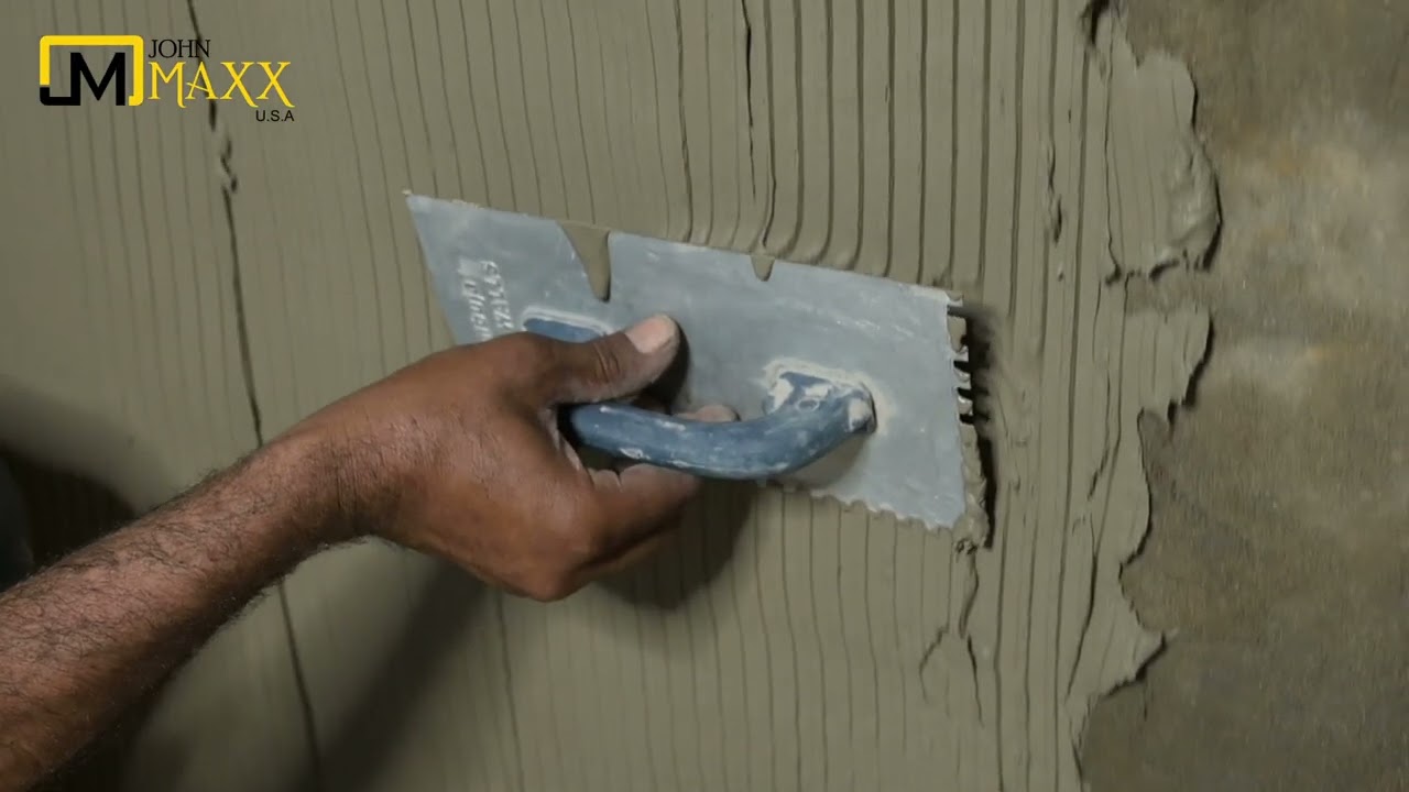 JOHNMAXX TILE ADHESIVE APPLICATION PROCESS