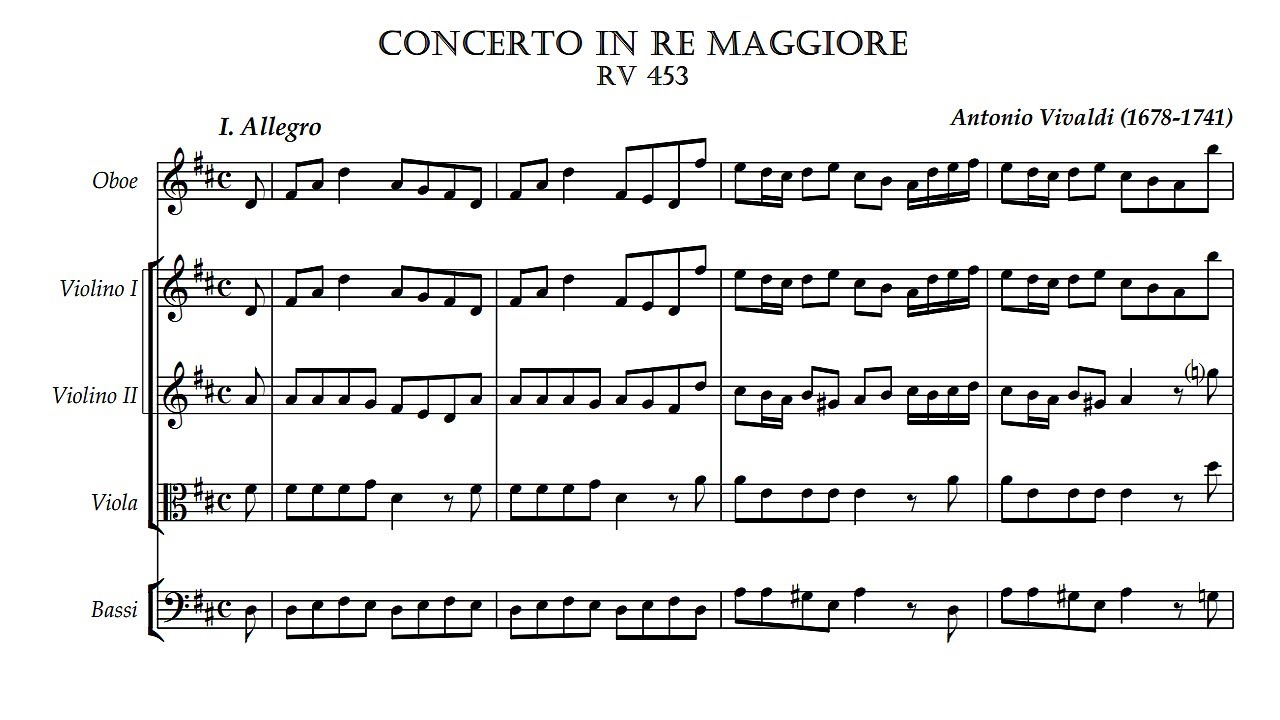 Vivaldi: Oboe Concerto in D Major RV 453 - Pierre Pierlot, 1961 - MHS 951