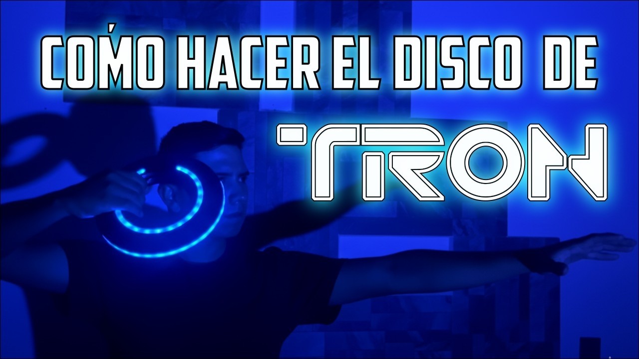 Cómo Hacer el DISCO de TRON de Cartón - DIY - TRON: LEGACY - Cardboard Tron Identity Disc