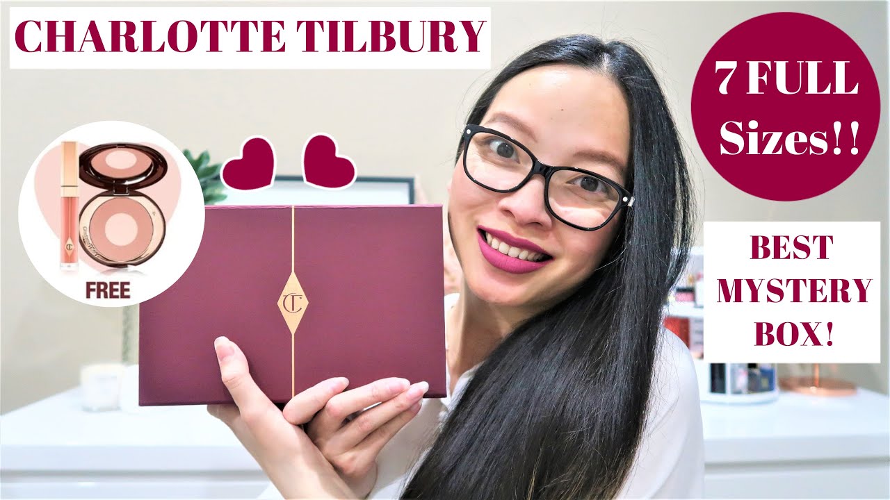 CHARLOTTE TILBURY MYSTERY BOX 2021 + 2 FREE FULL SIZE GIFTS FOR 50% OFF – IM IN LOVE!...#MYSTERYBOX