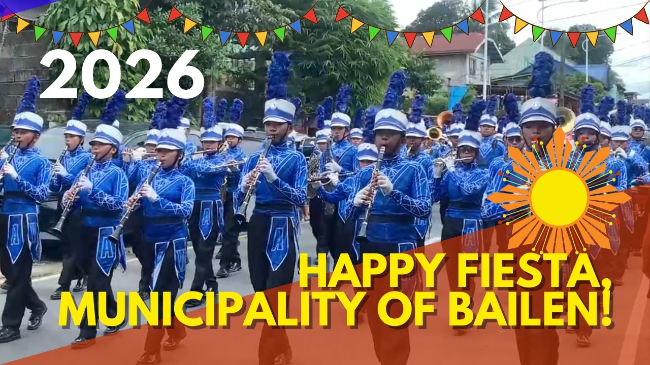 BAILEN TOWN FIESTA 2026 🎉 MARCHING BAND PARADE | GEN. EMILIO AGUINALDO, CAVITE | CNS VLOGS PH