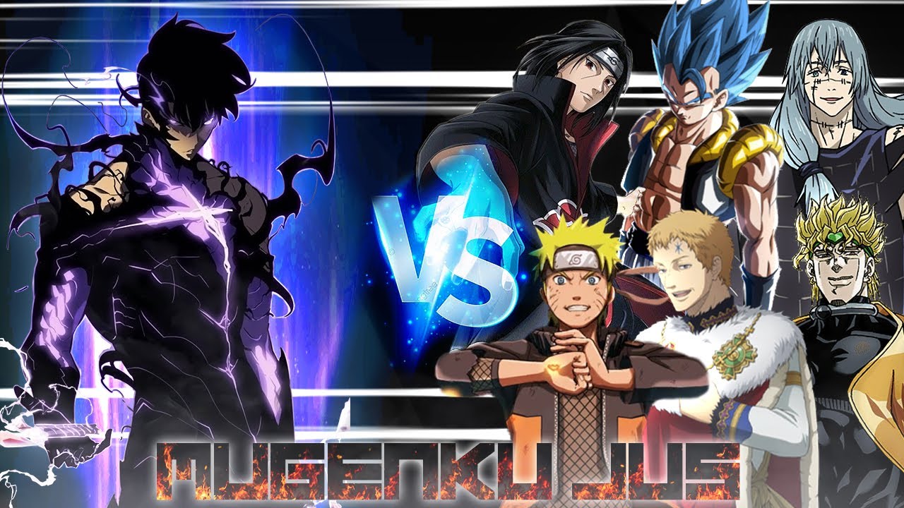 Sung Jin Woo (New) vs Naruto, Dio, Gogeta, Itachi, Julius, Mahito ANIME MUGEN JUS | Solo Leveling