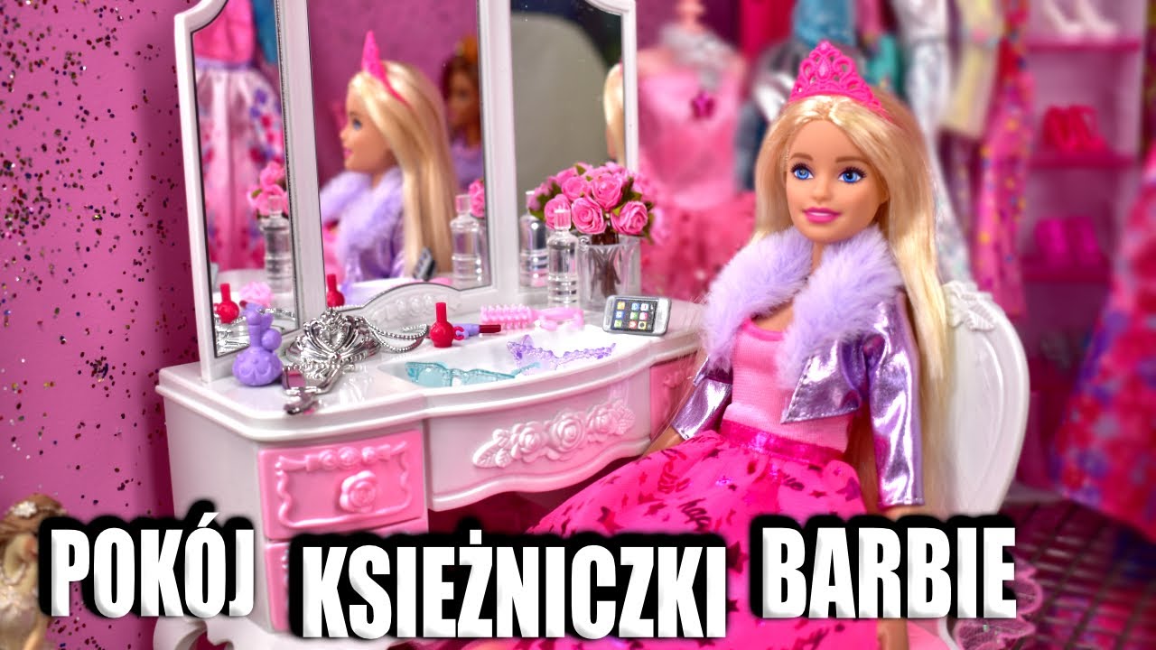 Rożowy pok&oacute;j dla Księżniczki Barbie 👑 Przygody Księżniczek 👑 Domek dla lalek po polsku Marivo