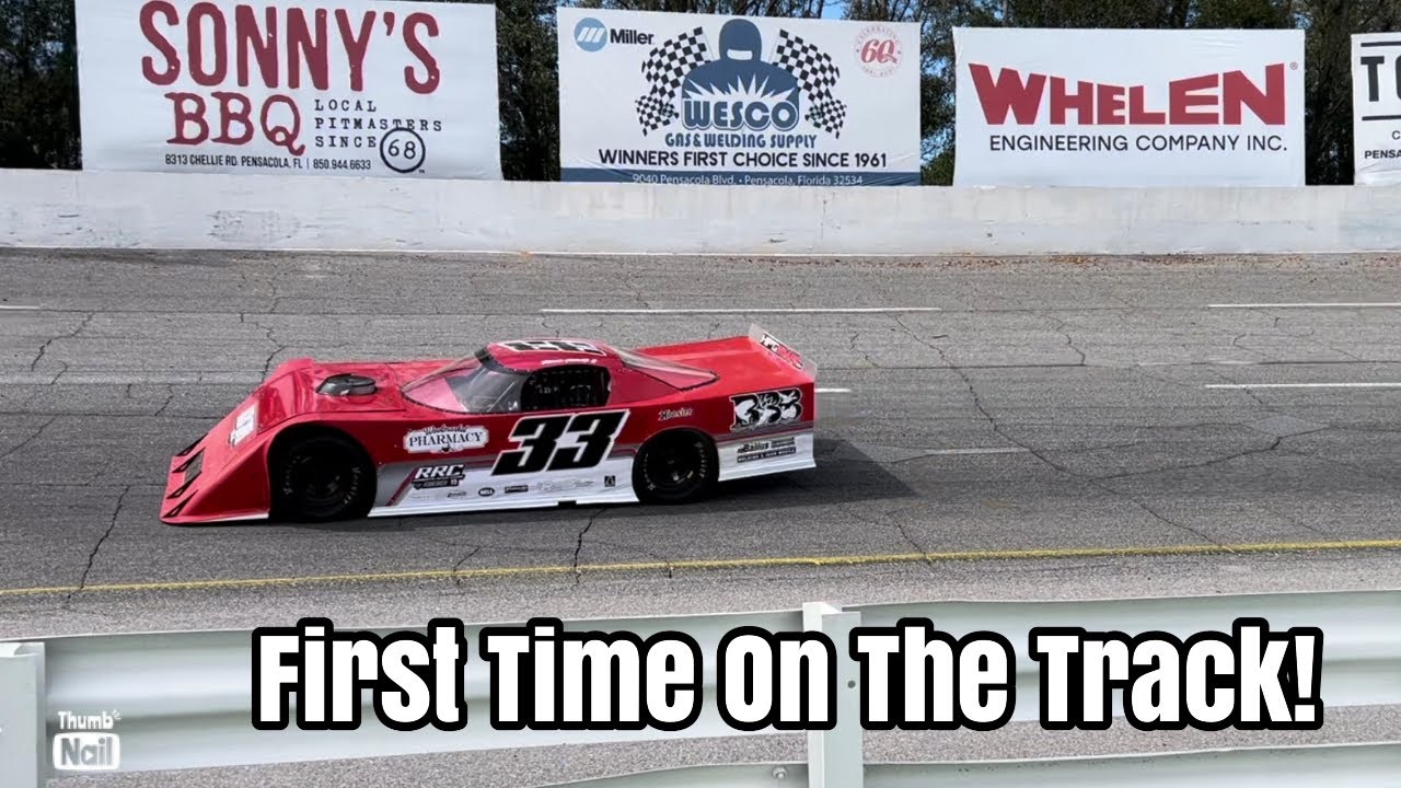 First laps in the new Outlaw car at 5 flags speedway!!