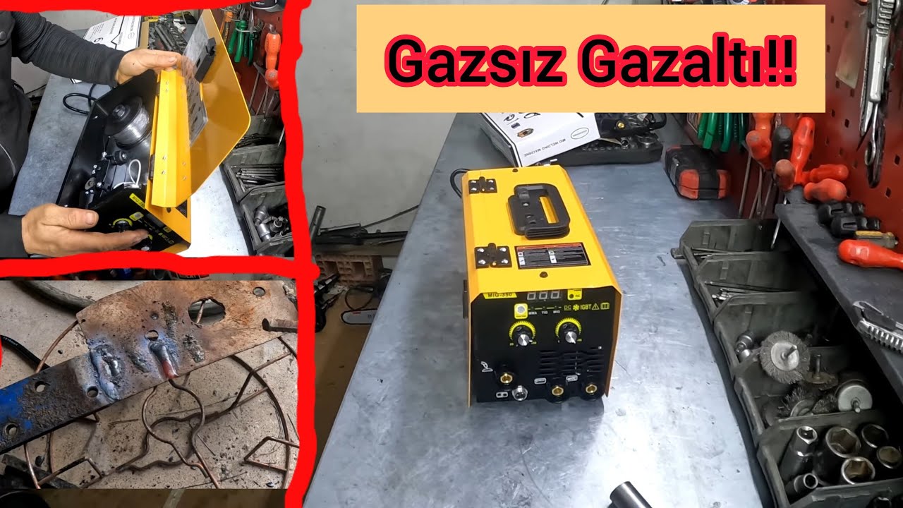Gazsız Gazaltı Kaynak Makinesi Kutu Açılımı Kurulumu Ve Kaynak Testleri