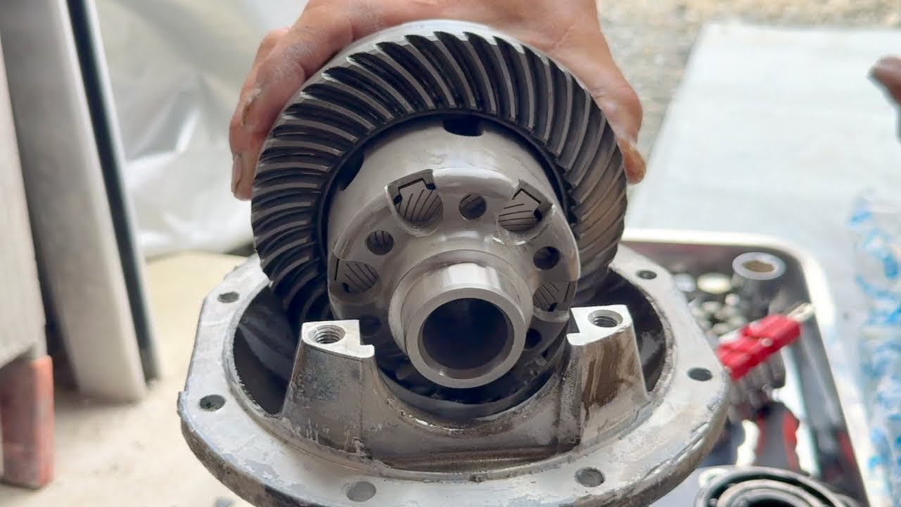 【ミラFR化】＃３　LSD組立て作業。ベアリング取り付けまで。LSD assembly work including bearing installation