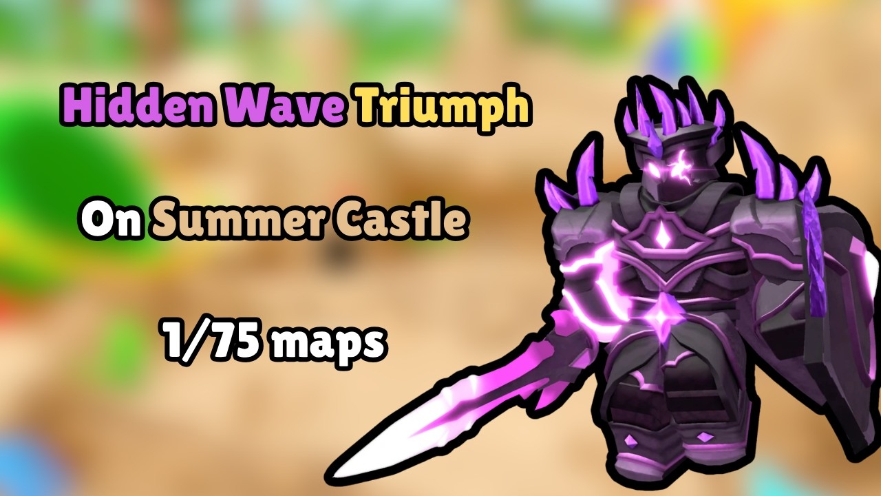 Hidden Wave Triumph on Summer Castle (1/77 maps) | Roblox TDS Tower Defense Simulator