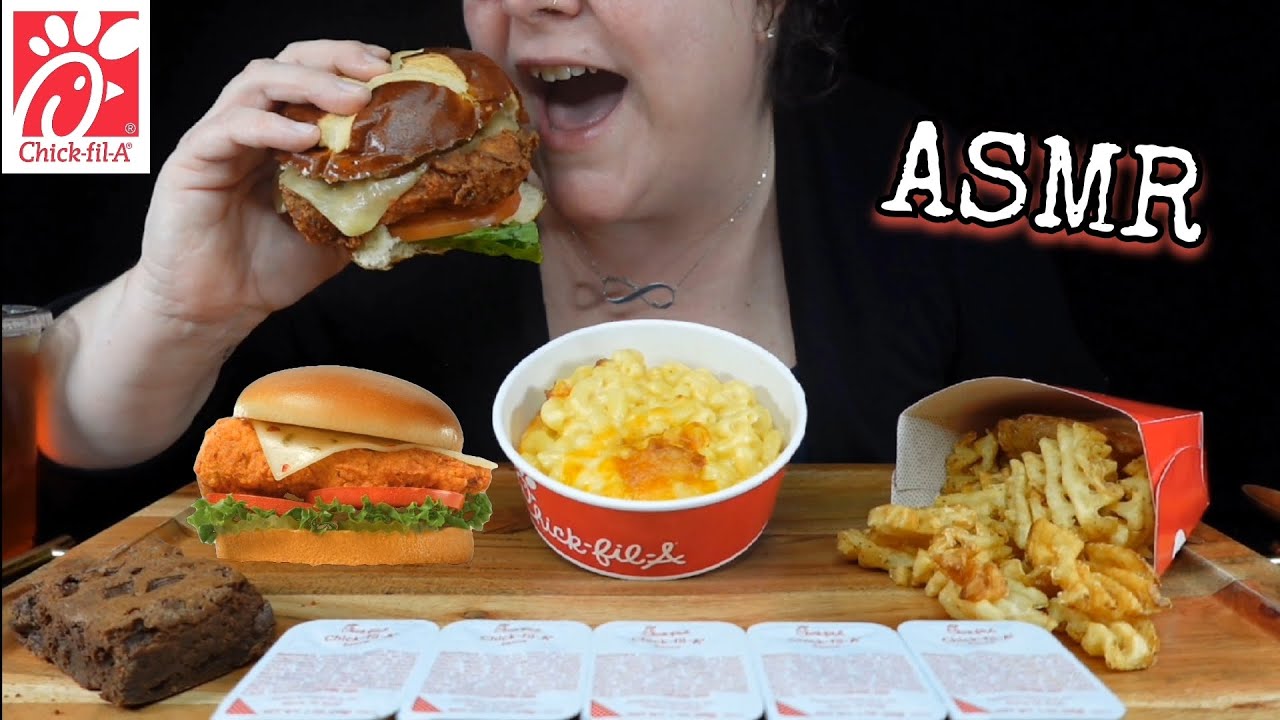 ASMR EATING CHICK-FIL-A MUKBANG!