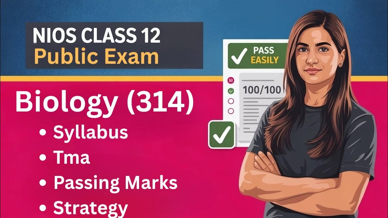 NIOS Class 12th Biology (314) April 2026 new Syllabus || NIOS New syllabus || Public exam #nios