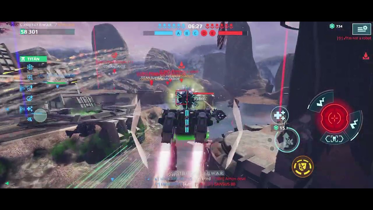 DIDI DIO VUELTA LA PARTIDA 💥😎🖤🩵🤍🩵 #fitowar #warrobots #2026 