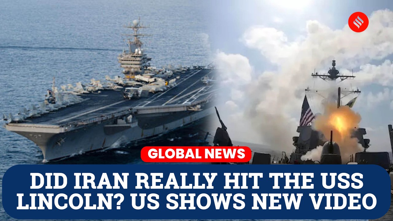 США опубликовали видеозапись авианосца USS Abraham Lincoln на фоне конфликта с Ираном.
