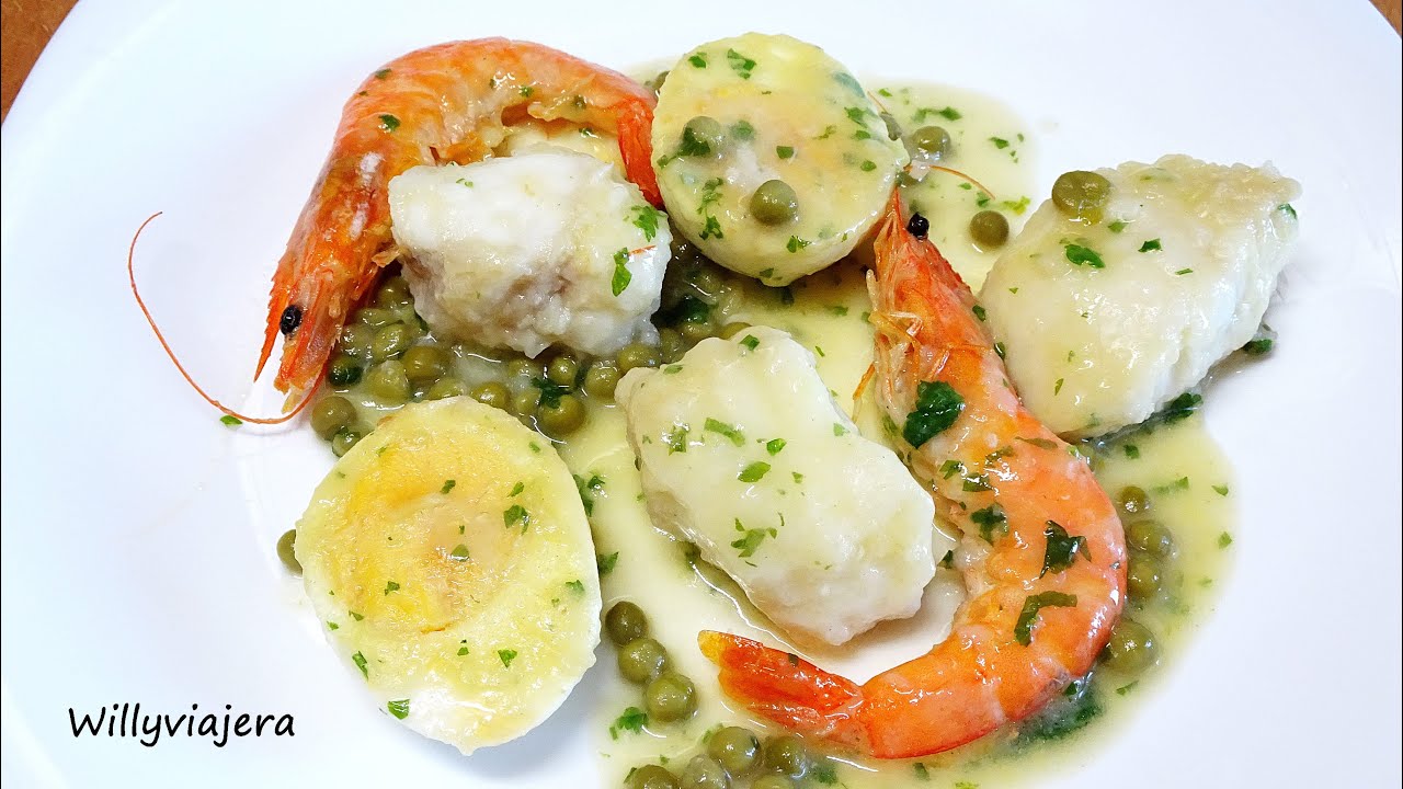 RAPE🐠 EN SALSA CON 🦐LANGOSTINOS. Repetirás.