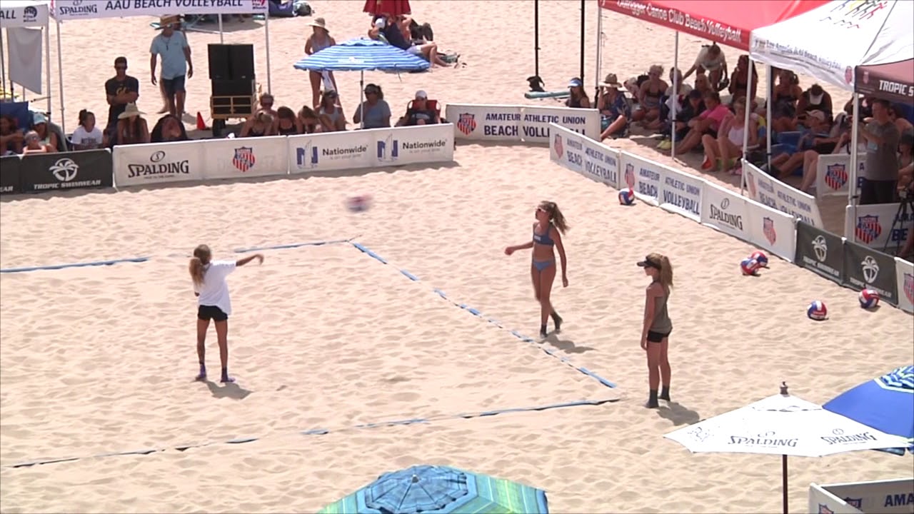 10U Division - AAU Beach VB - National Championships - Flanagan/McGee vs. Austin/Treumann