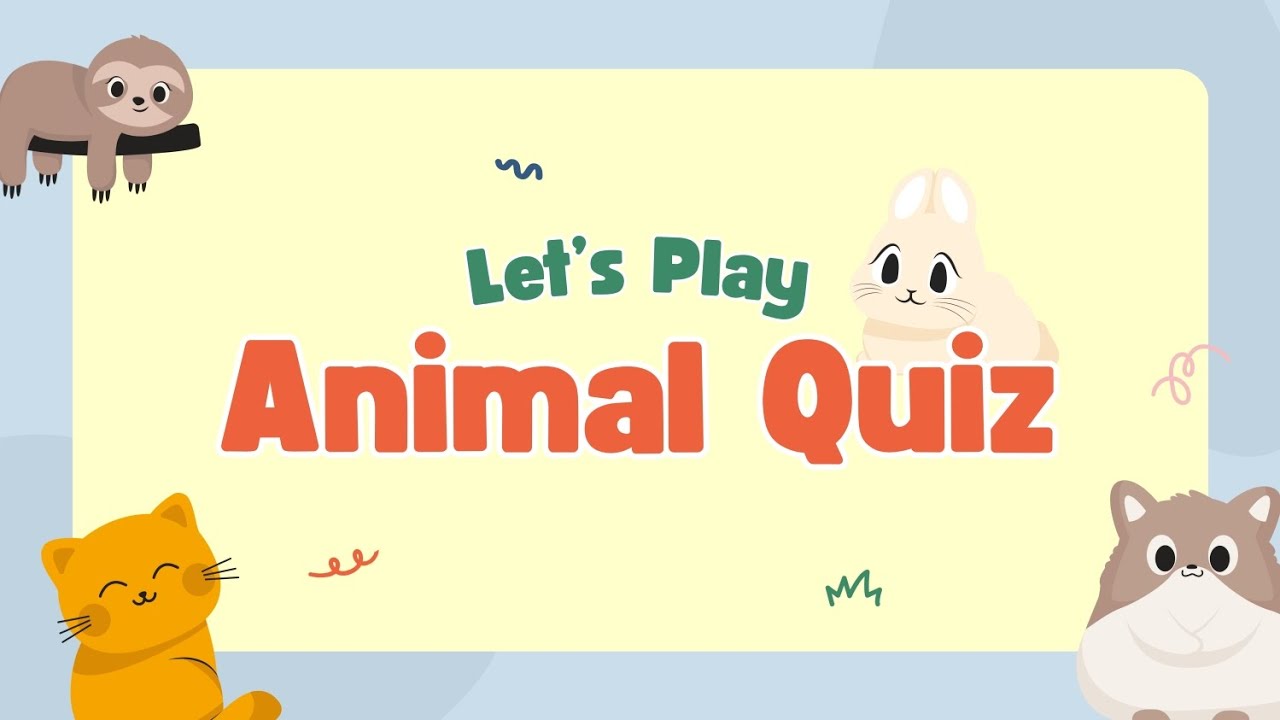 Animal Quiz for Kids 🐾 | Guess the Animal Game for Children