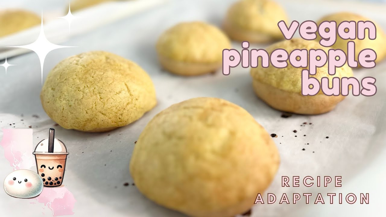 Vegan Pineapple Buns (Bolo Bao)