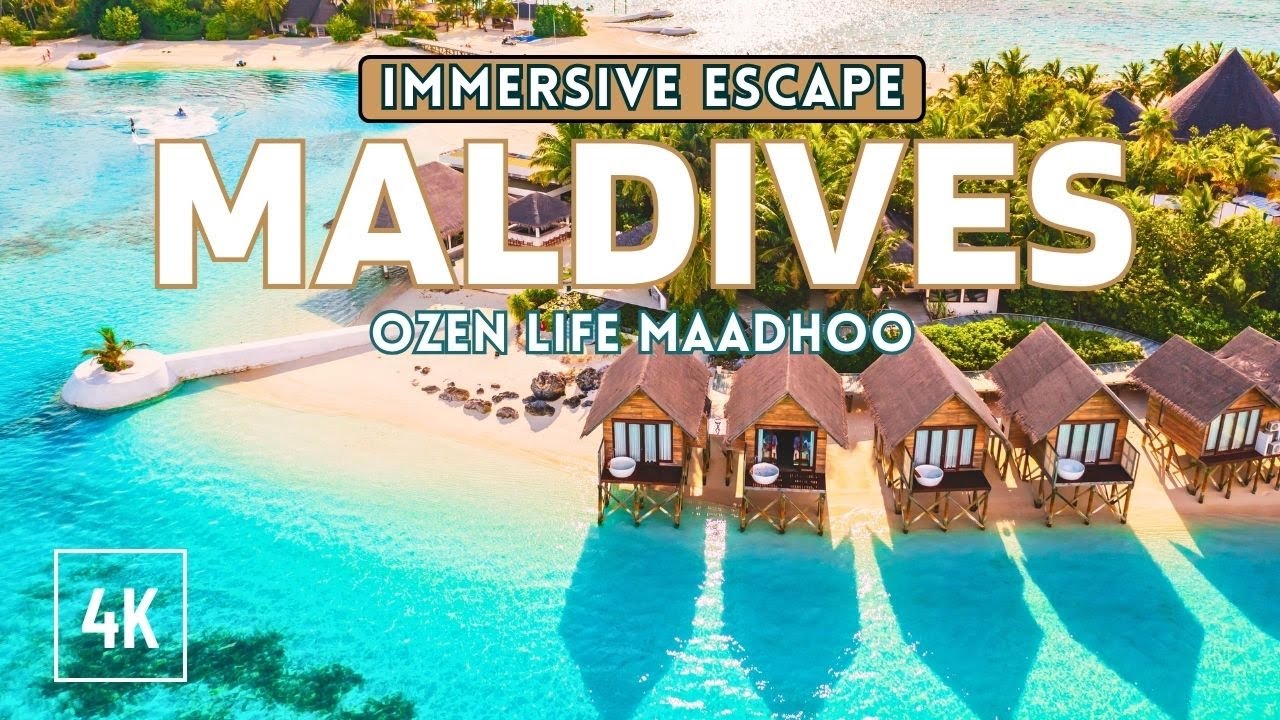 Maldives 4K | Spend an Hour in Paradise – OZEN Life Maadhoo 🌴 Relaxing Immersive Tour
