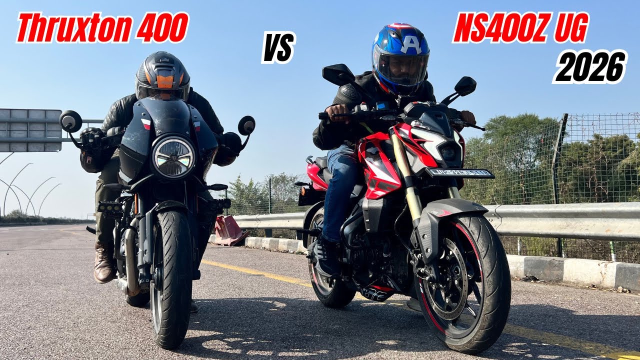 2026 NS400Z UG vs Thruxton 400 Performance Test