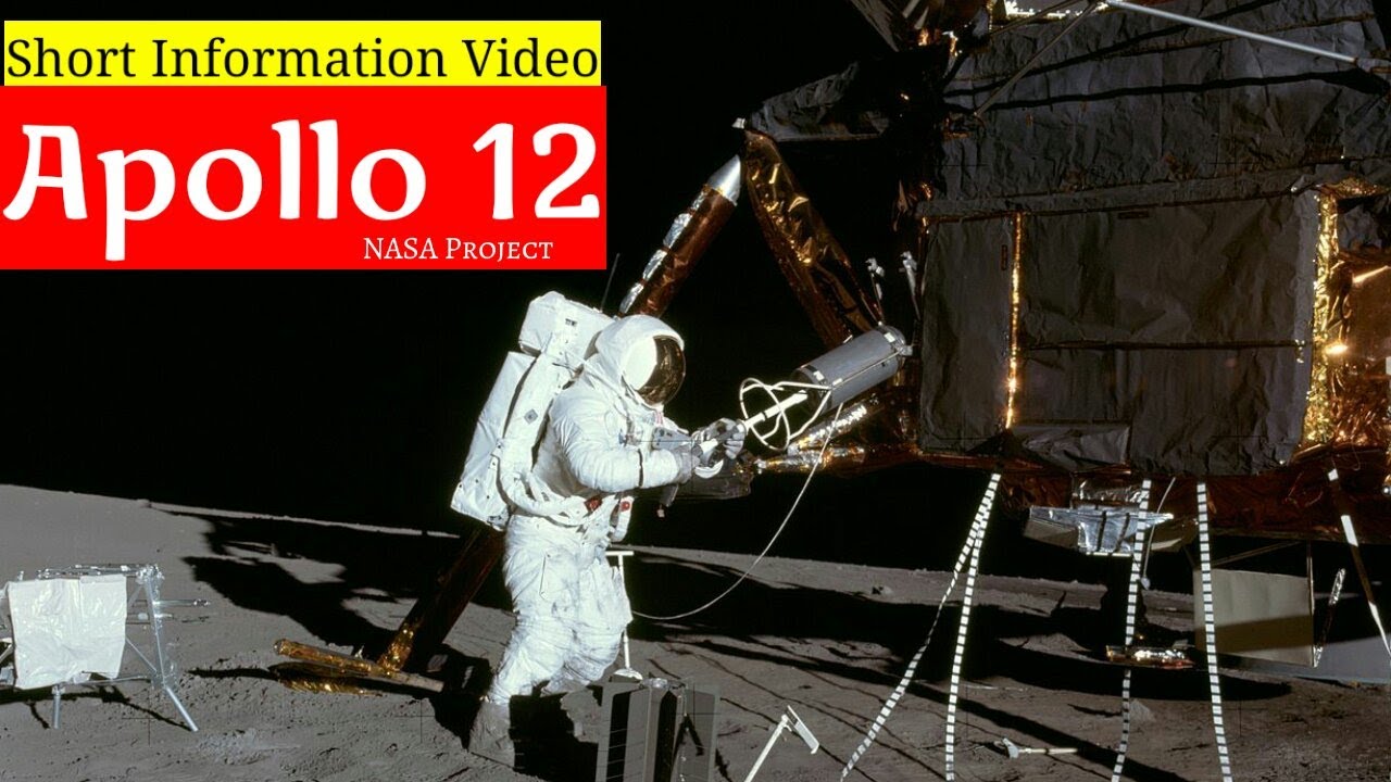 NASA's Project Apollo 12 [Short Information Video] #NASA #ApolloMission #Moonlanding #Spacestudy