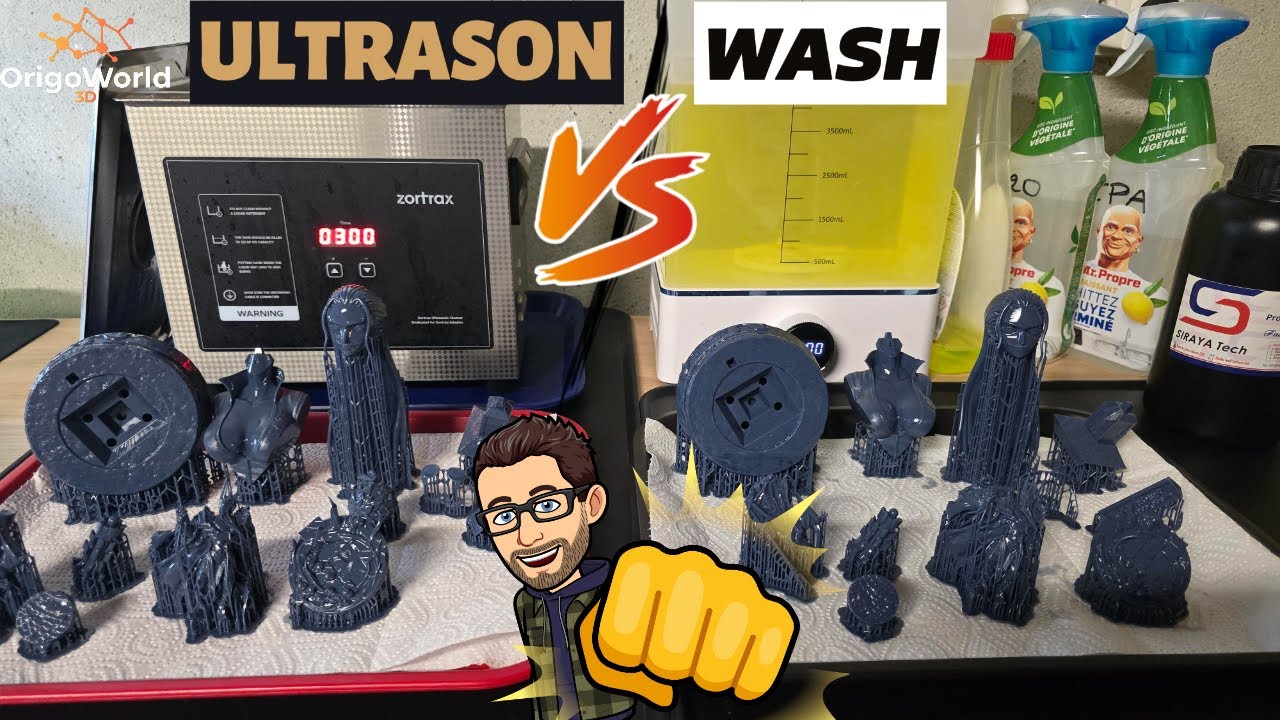 Bain à Ultrason vs Wash: Quelle est la meilleure solution pour nettoyer vos impressions 3D résine
