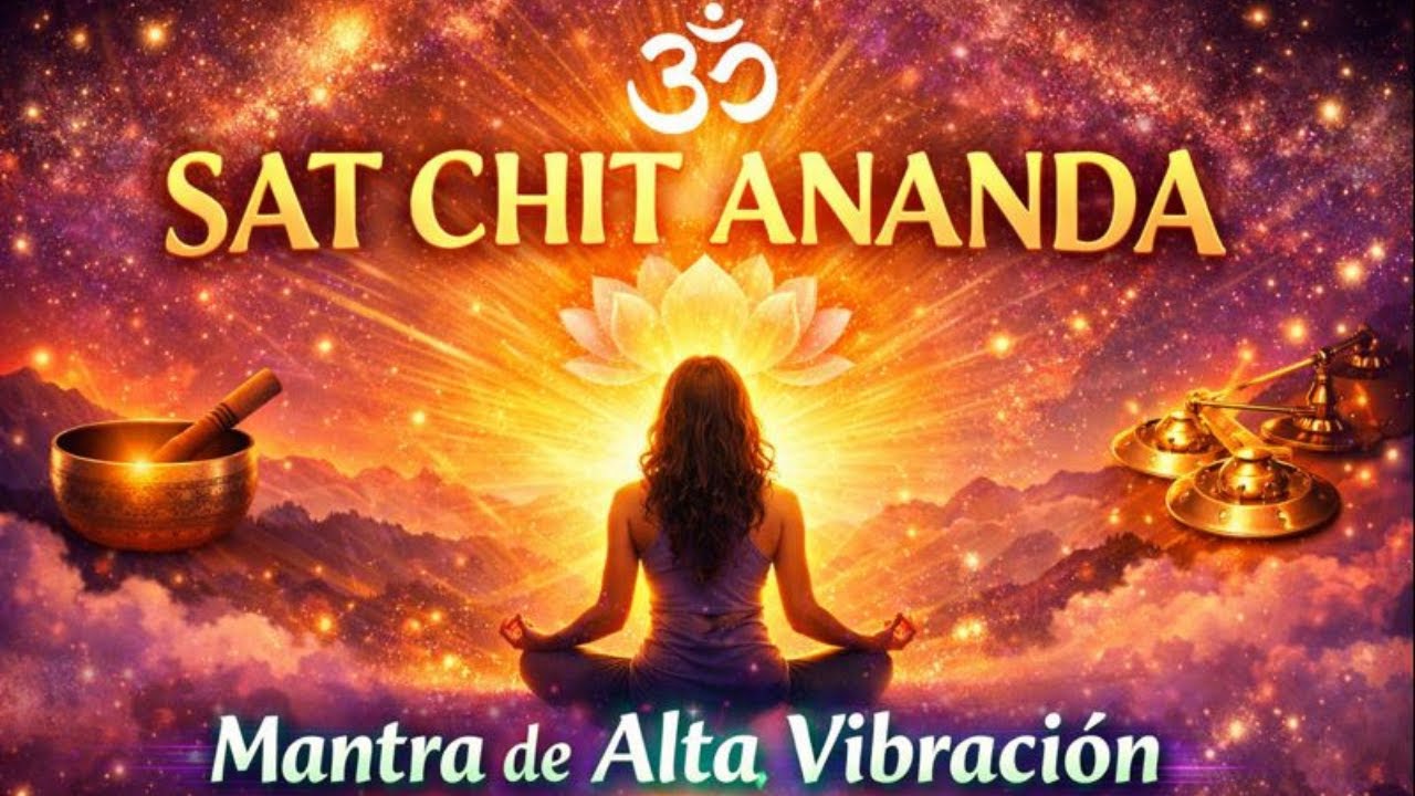 SAT CHIT ANANDA 🕉️ Mantra de Alta Vibración | Música para Elevar la Conciencia y la Alegría