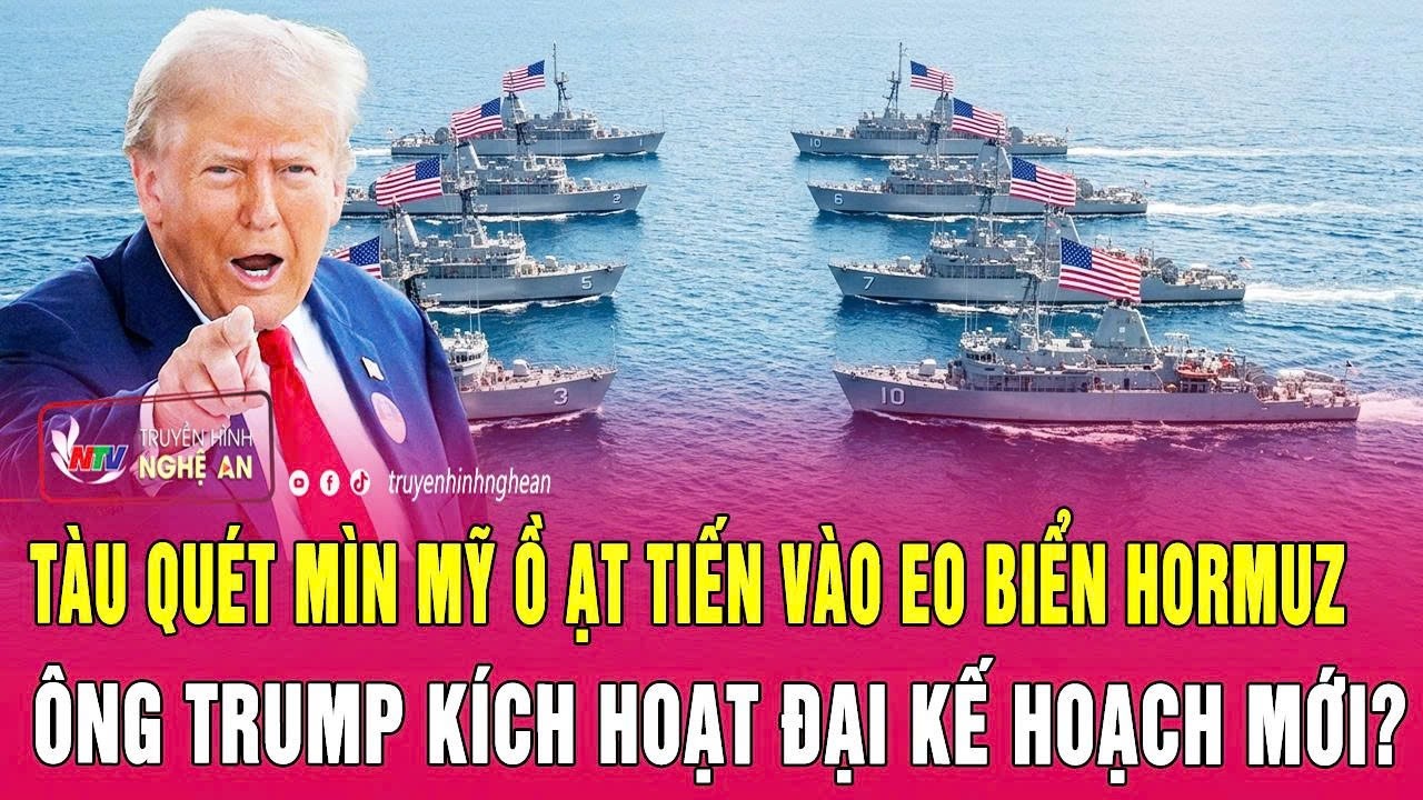 Điểm nóng 20/3: Tàu quét mìn Mỹ ồ ạt tiến vào eo biển Hormuz, ông Trump kích hoạt đại kế hoạch mới?
