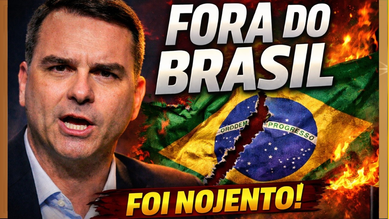 Flávio RADICALIZA lança candidatura fora do Brasil ATACA O PAÍS E CAUSA REVOLTA