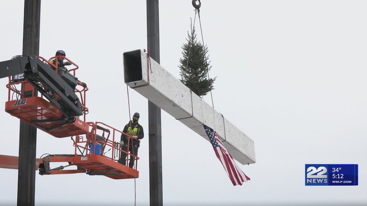 Agawam marks major milestone with topping-off ceremony for new high school