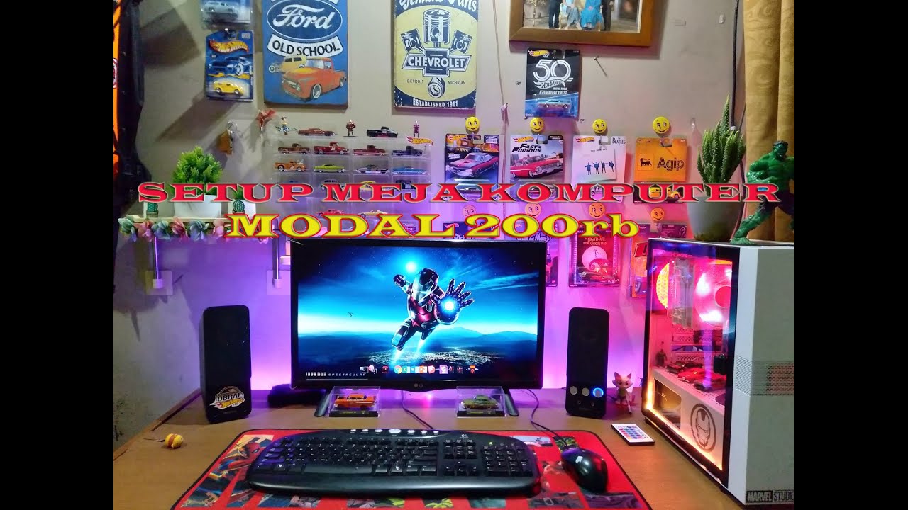Setup meja komputer minimalis