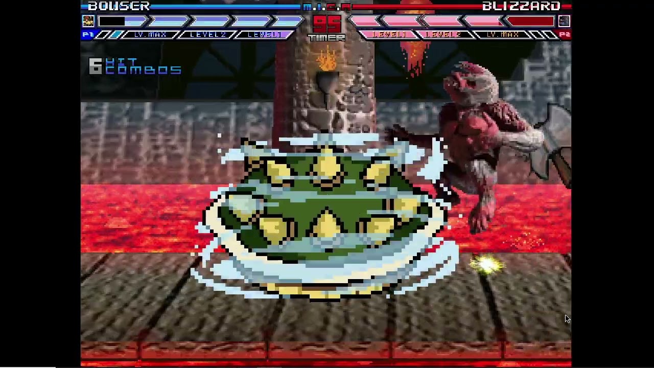 Karane MUGEN Battle #367: Bowser vs Blizzard