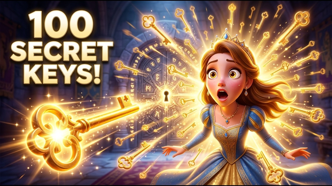 Princess Story | The Princess and the 100 Secret Keys | Fairy Tales for Kids (Day 85)