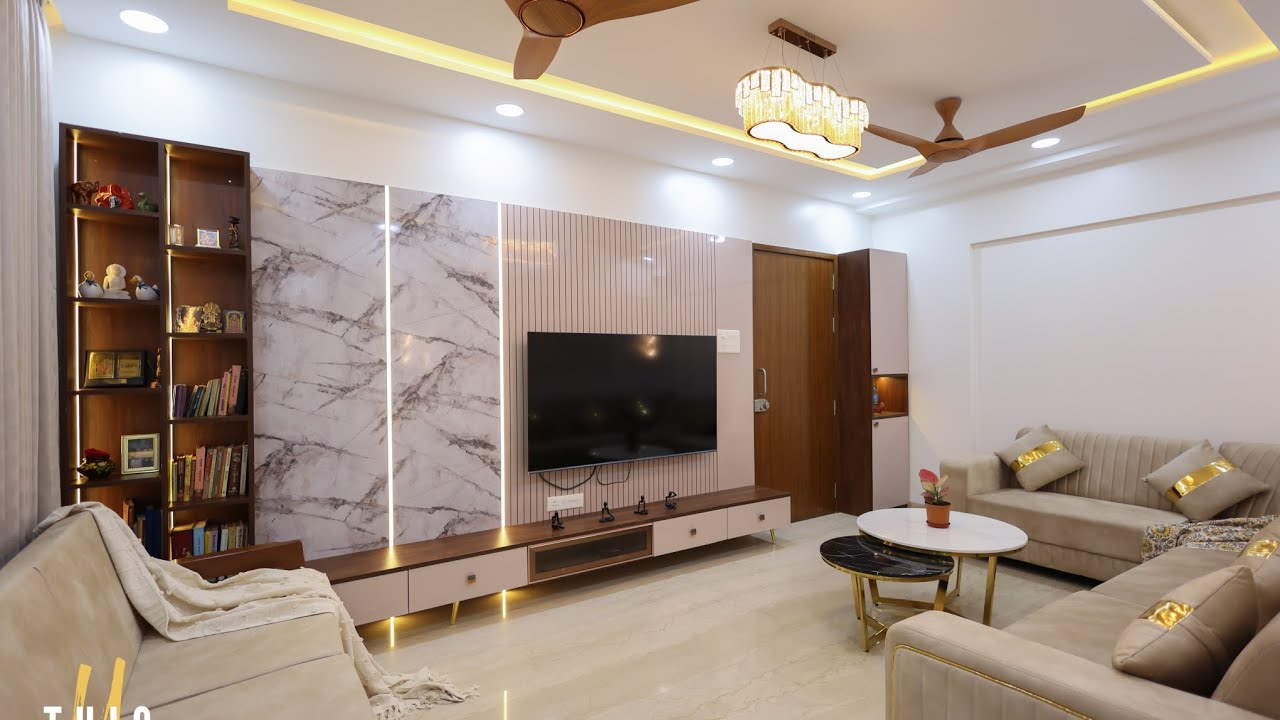Luxurious 3bhk interior design at shivaji nagar,  Pune. #theurbaninteriorcompany #tuic 