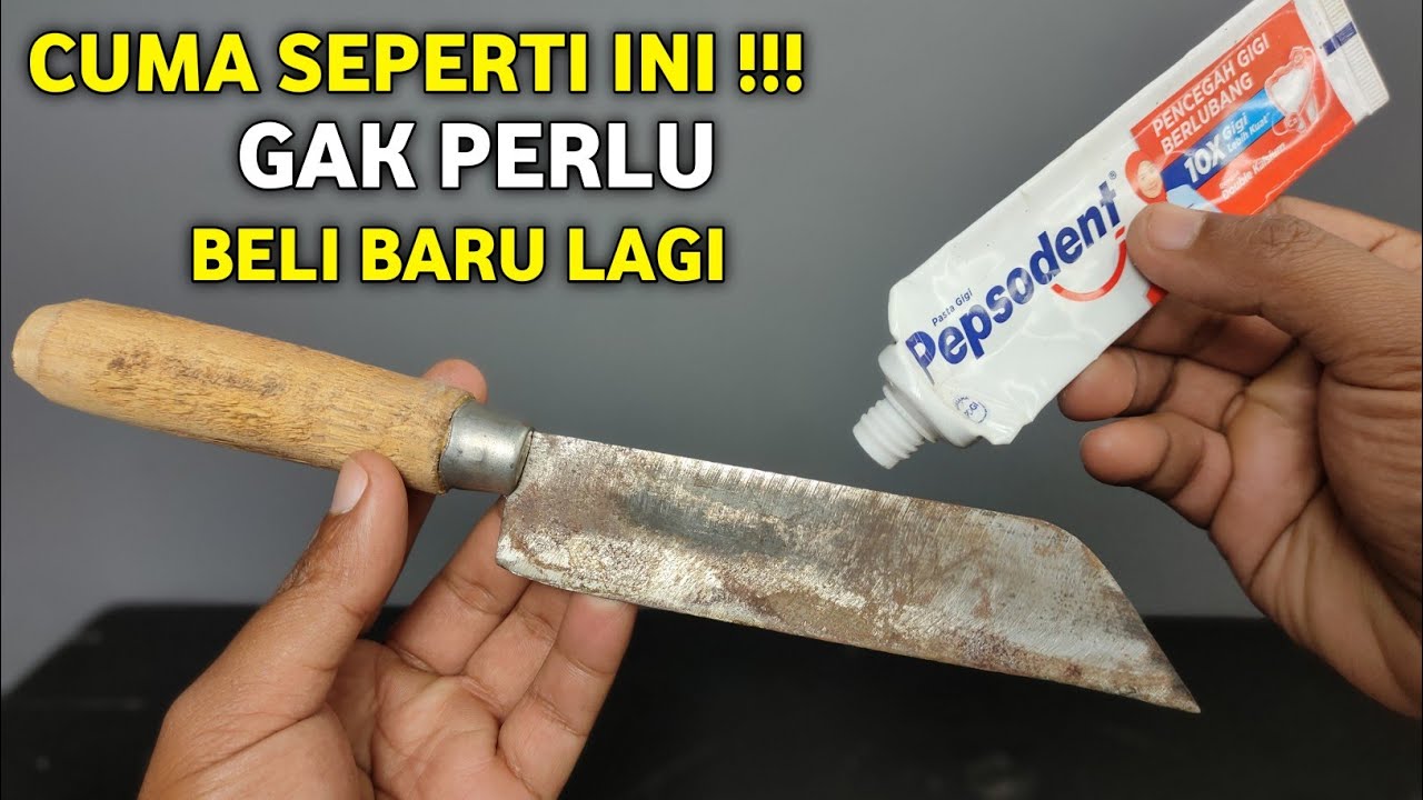 TERNYATA CUMA SEPERTI INI!! Cara Mengasah Pisau Kembali Baru Lagi