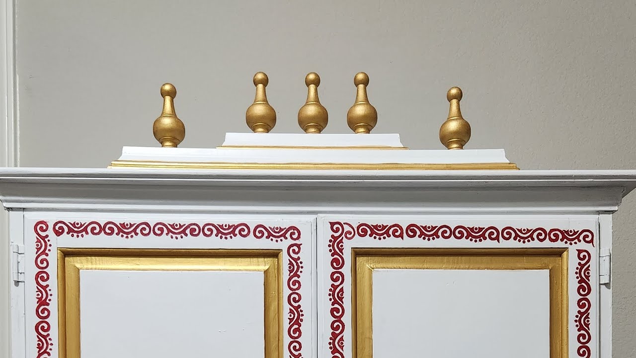 Mandir kaise banaye? How to make temple at home? convert old cabinet to mandir #temple #mandir #home